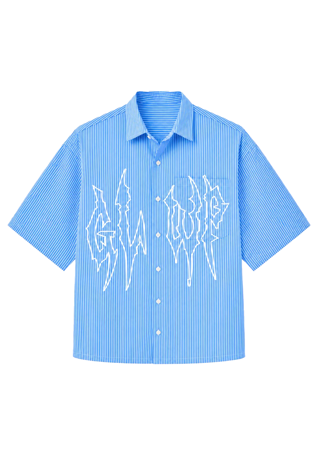CAMISA CROP BABY BLUE