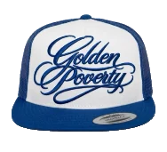 GORRA TRUCKER LETTERING GOLDEN POVERTY